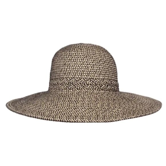 NWOT Sunday Afternoons Women's One Size Sun Hat - Black/Tan Pattern Polyester - Picture 1 of 5